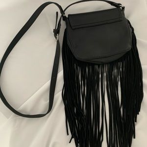 Black purse w/fringe. Urban Originals. Like new.